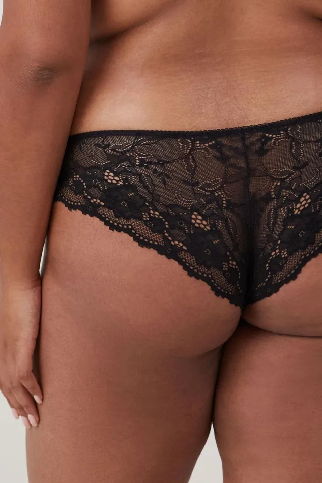 Women Panties Cotton On Everyday Lace Brasiliano Brief Black