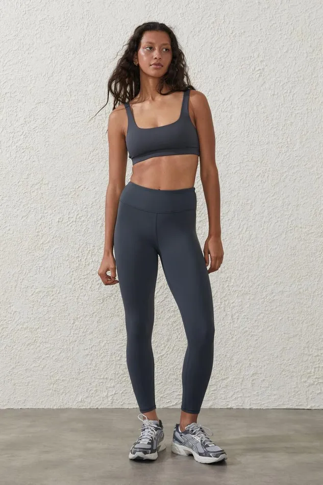 Women Pants Cotton On Active Core 78 Tight Element Blue