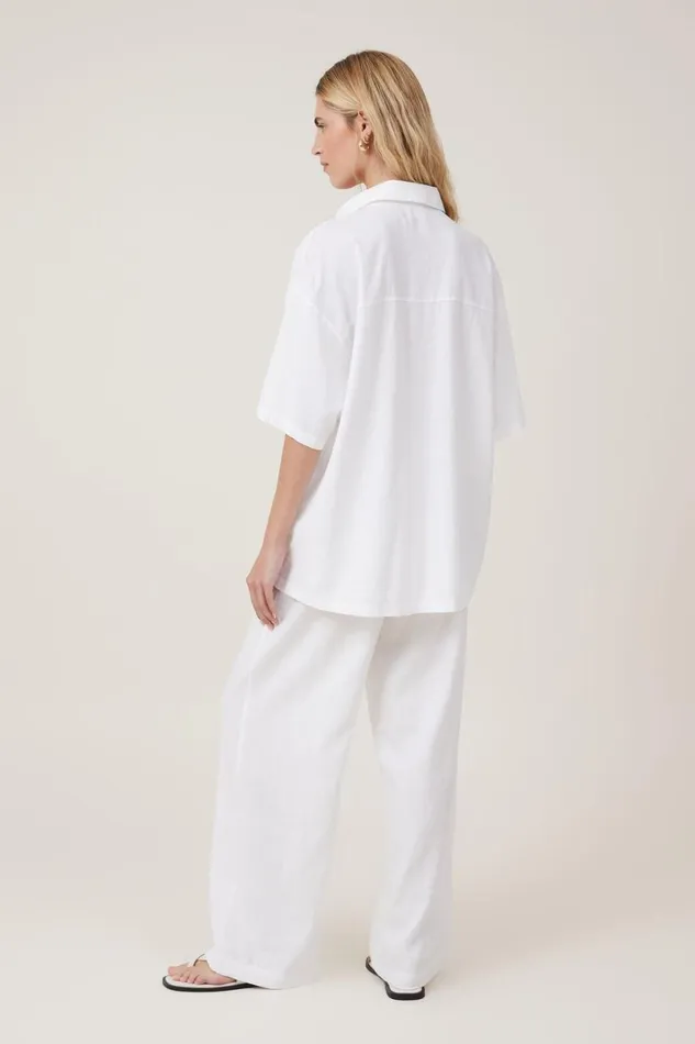 Women Pants Cotton On Haven Wide Leg Pant White
