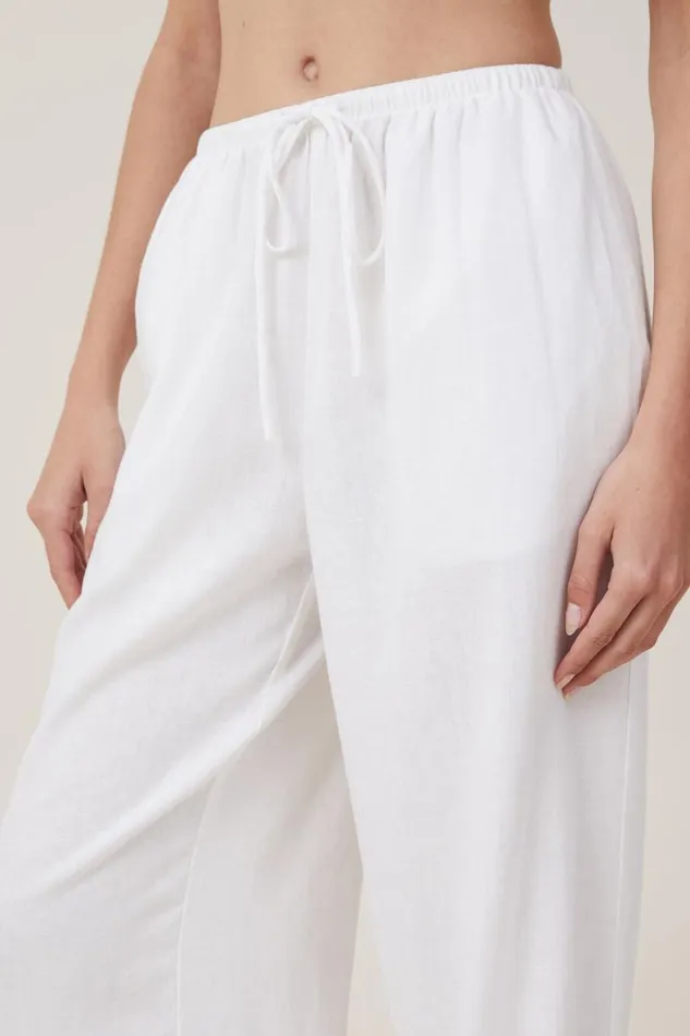 Women Pants Cotton On Haven Wide Leg Pant White