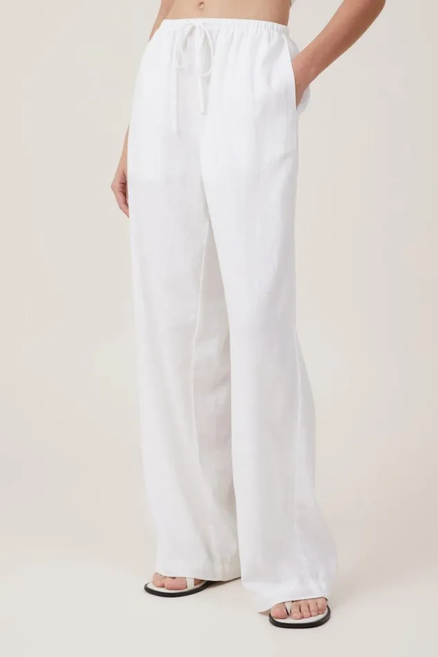 Women Pants Cotton On Haven Wide Leg Pant White