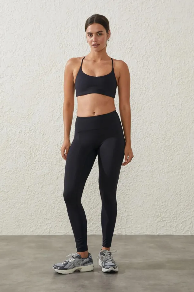 Women Pants Cotton On Ultra Soft Shaped Full Length Tight Black