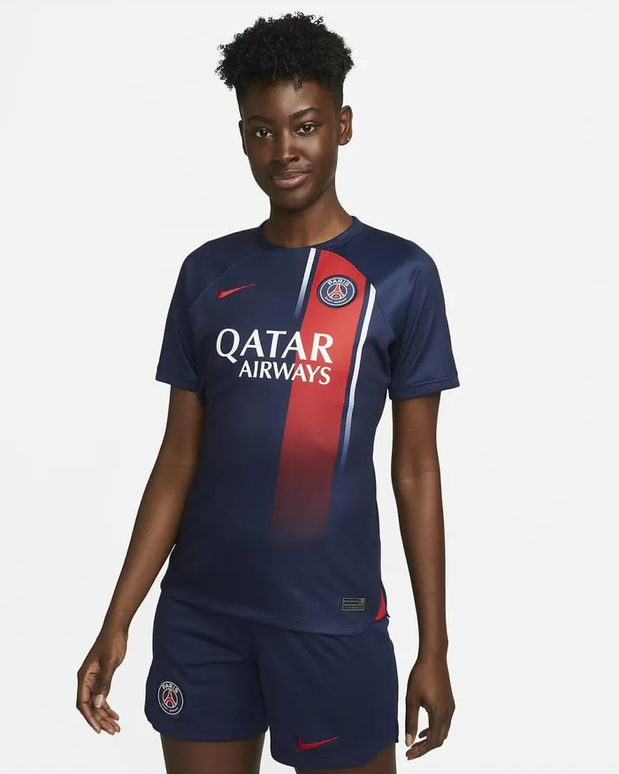 Women Paris SaintGermain 202324 Stadium Home Midnight Navyuniversity Reduniversity Red Nike Tops And TShirts Women Paris SaintGermain 202324 Stadium Home Midnight Navyuniversity Reduniversity Red Nike Tops And TShirts
