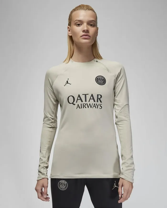 Women Paris SaintGermain Strike Third Stonestoneiron Greyblack Nike Tops And TShirts Women Paris SaintGermain Strike Third Stonestoneiron Greyblack Nike Tops And TShirts