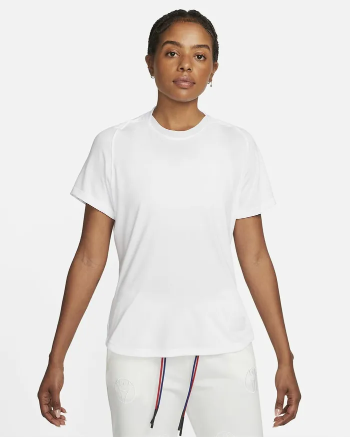 Women Paris SaintGermain Whitewhite Nike Tops And TShirts