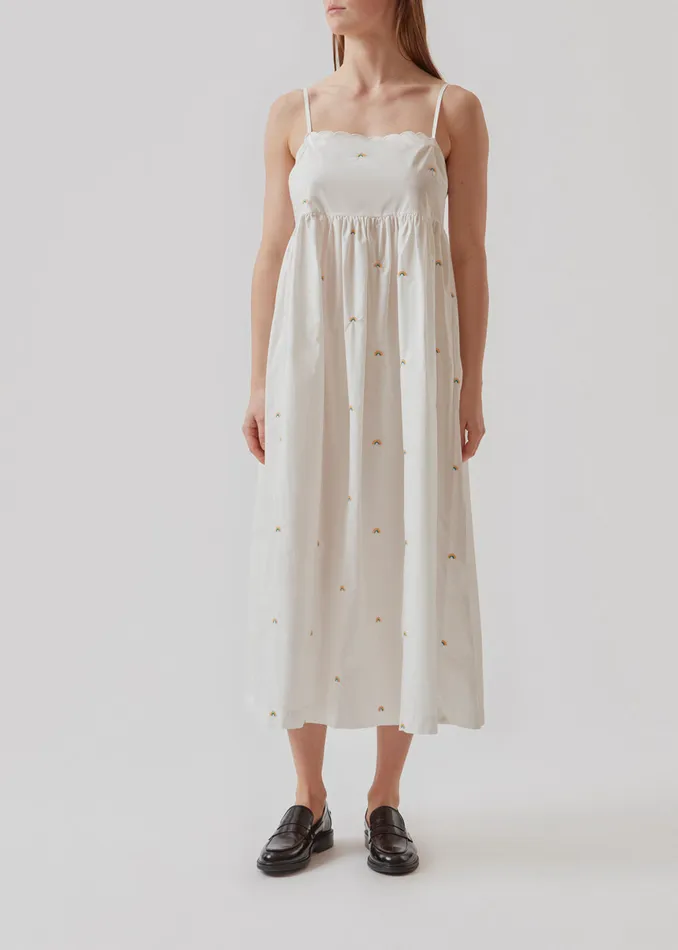 Women PernilleMD Strap Dress Soft White Modstrm Dresses