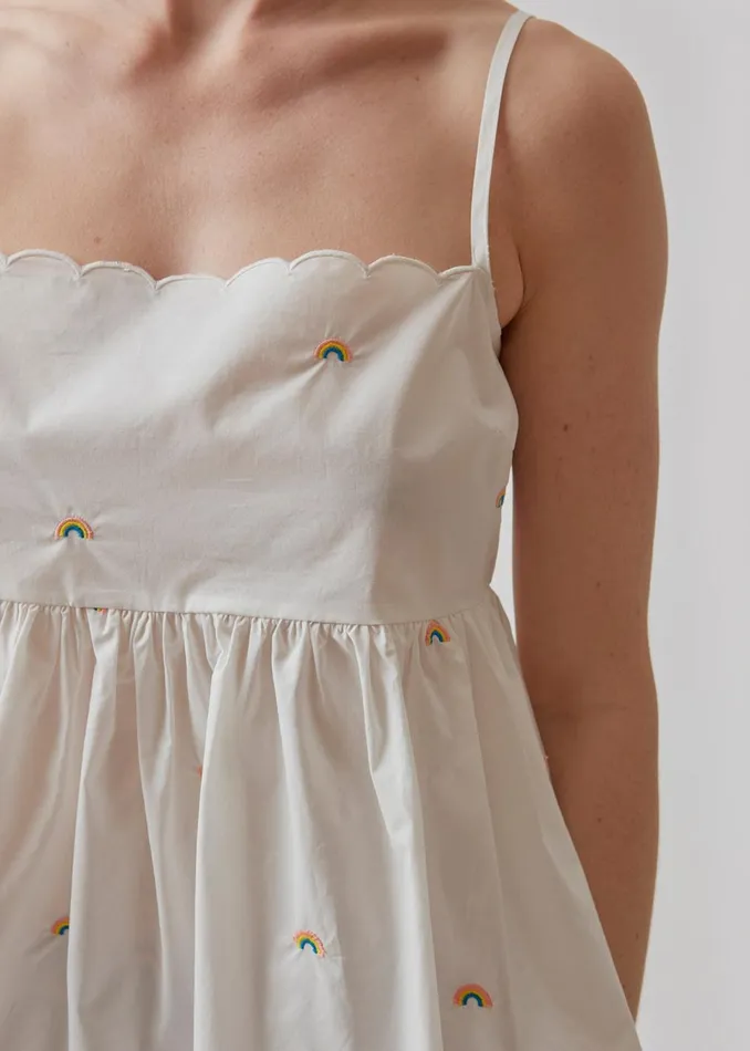 Women PernilleMD Strap Dress Soft White Modstrm Dresses Women PernilleMD Strap Dress Soft White Modstrm Dresses
