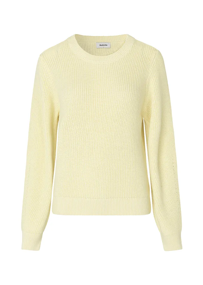 Women PrishaMD Oneck Tender Yellow Modstrm Blouses and Knitwear
