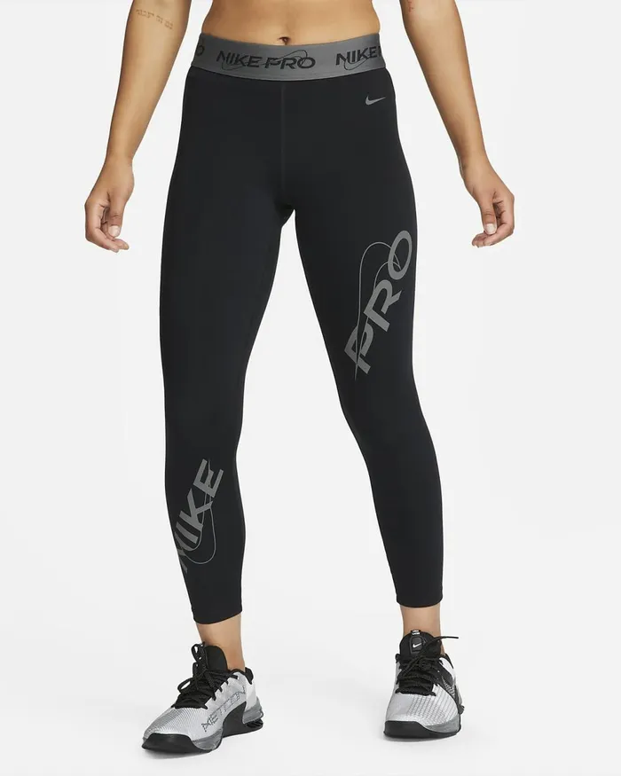 Women Pro Blackiron Grey Nike Leggings