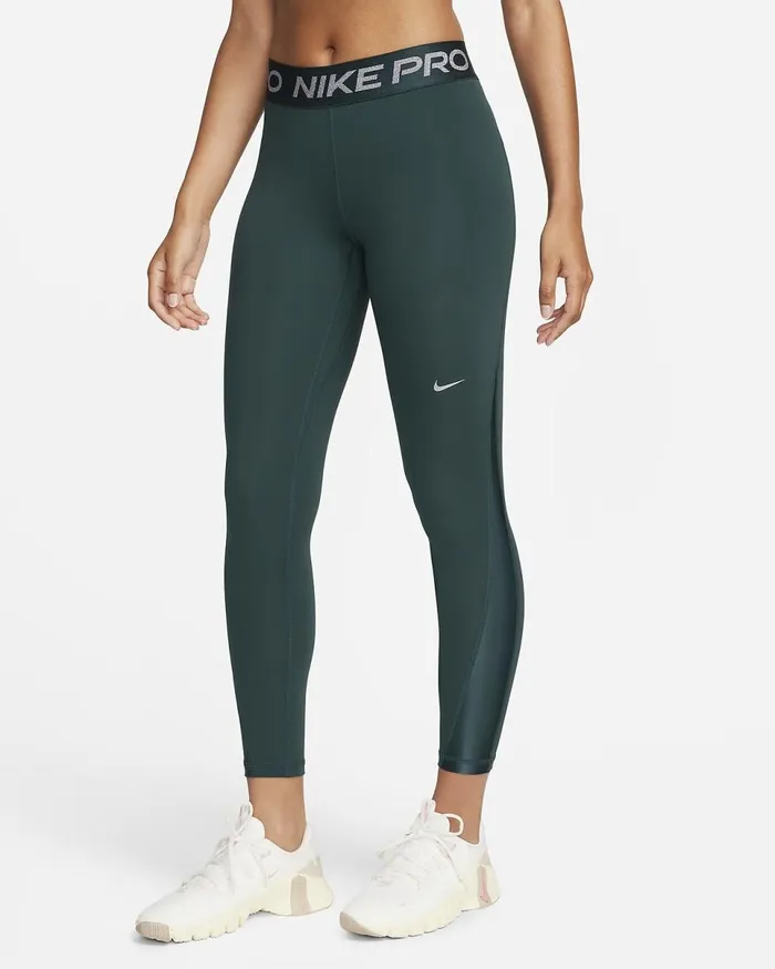 Women Pro Deep Junglemetallic Silver Nike Leggings