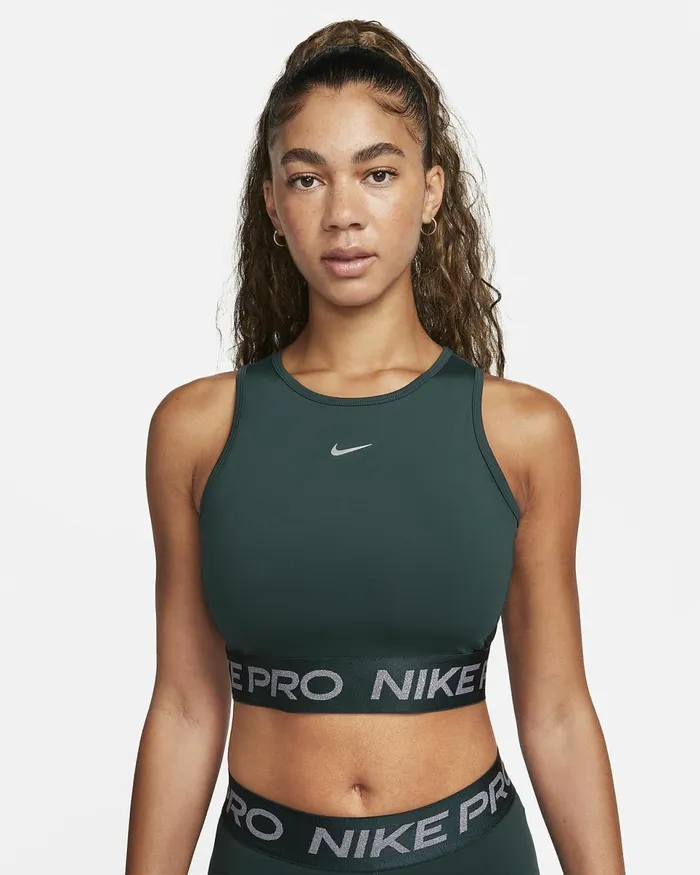 Women Pro DriFit Deep Junglemetallic Silver Nike Matching Sets