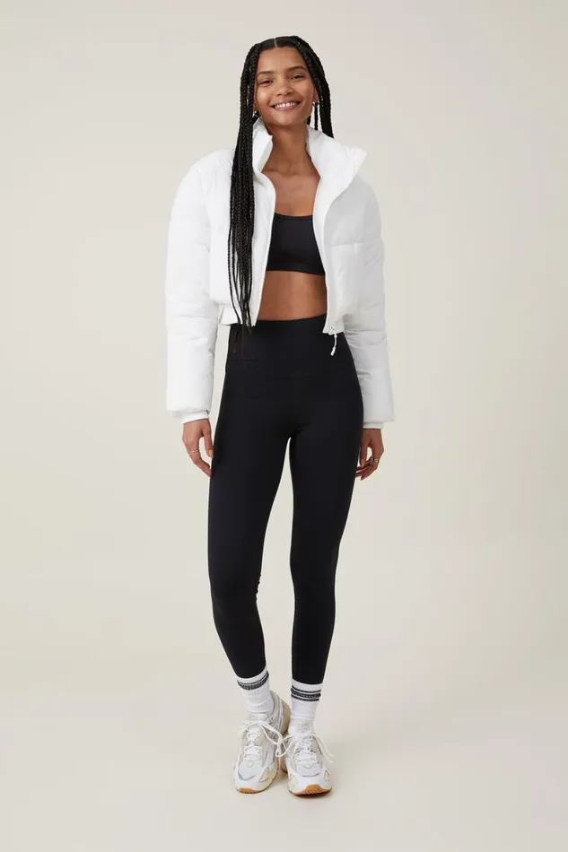 Women Puffers and Jackets Cotton On The Recycled Cropped Mother Puffer 20 White Women Puffers and Jackets Cotton On The Recycled Cropped Mother Puffer 20 White
