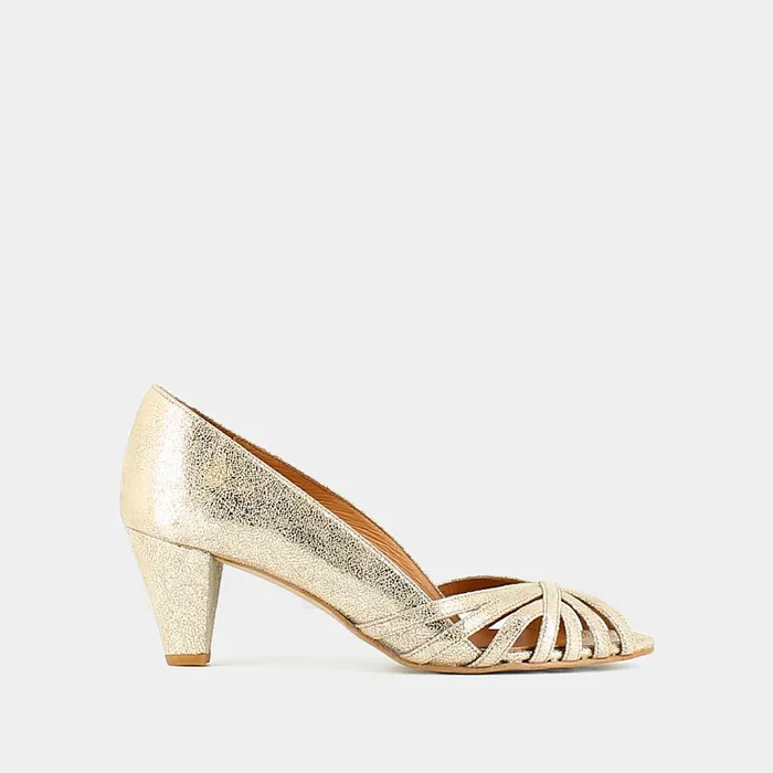 Women Pumps Jonak Open Toe Pumps With Thick Heels
