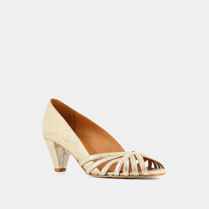 Women Pumps Jonak Open Toe Pumps With Thick Heels