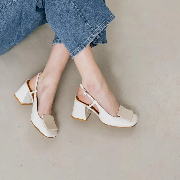 Women Pumps Jonak Square Toe Slingback Pumps