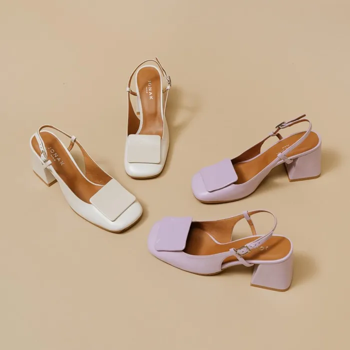 Women Pumps Jonak Square Toe Slingback Pumps