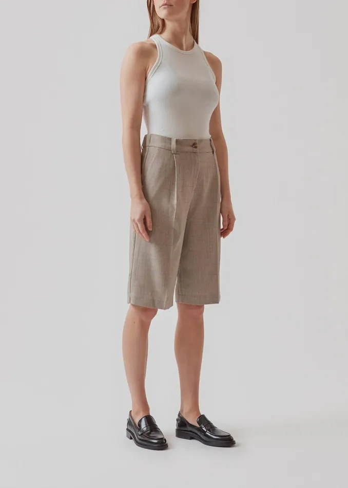 Women RaphaelMD Shorts Beige Melange Modstrm Shorts
