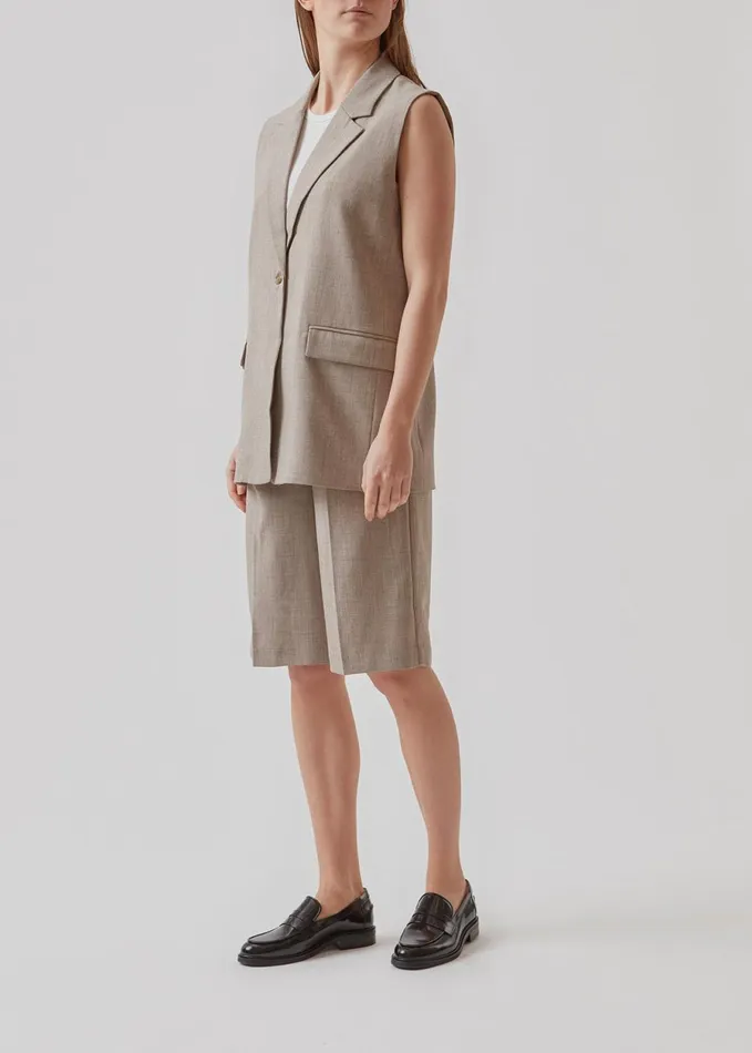 Women RaphaelMD Vest Beige Melange Modstrm Vests