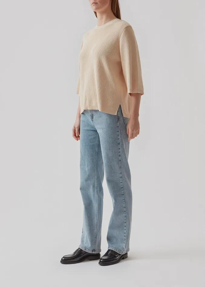 Women RasmineMD Oneck Off White Modstrm Blouses and Knitwear