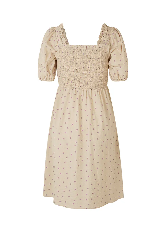 Women ReeceMD Print Dress Off White Polka Dot Modstrm Dresses