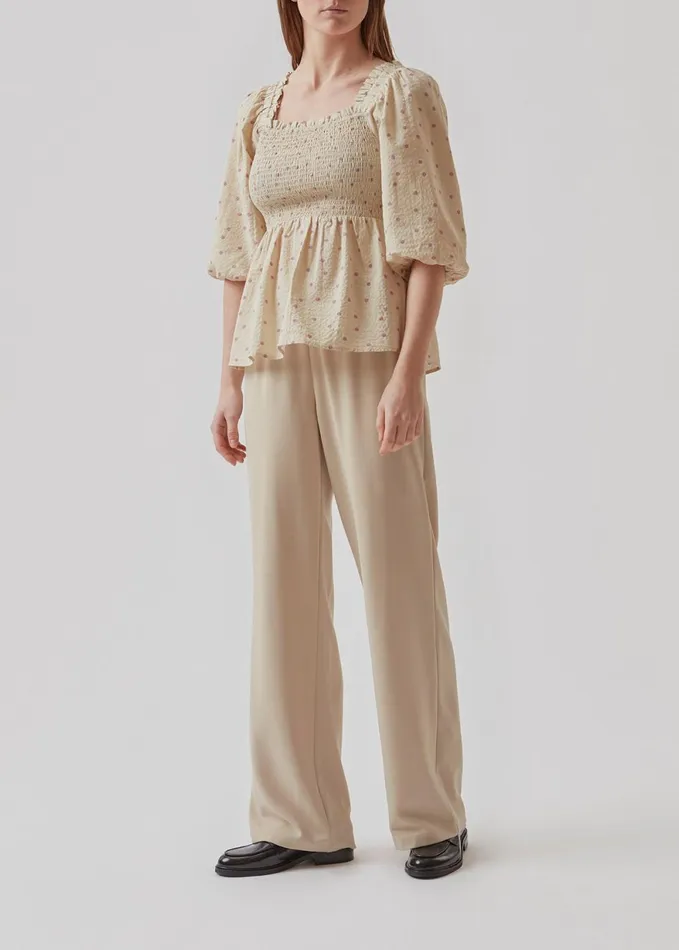 Women ReeceMD Print Top Off White Polka Dot Modstrm Tops