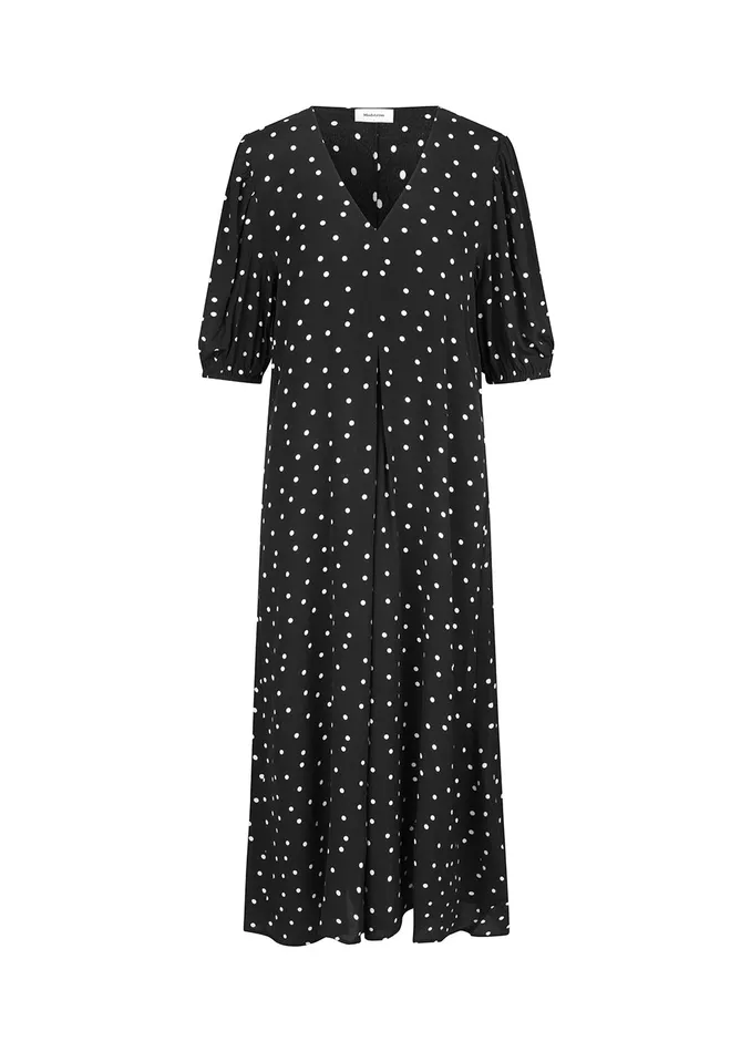 Women RidderMD Print Dress Black Polka Dot Modstrm Dresses Women RidderMD Print Dress Black Polka Dot Modstrm Dresses