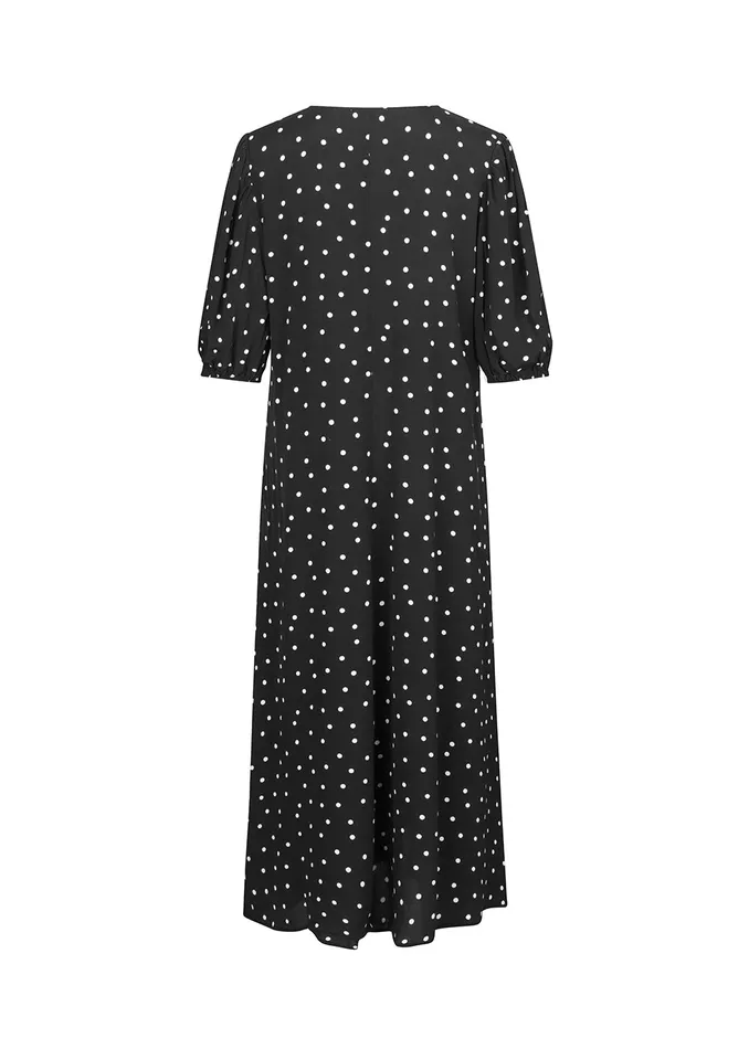 Women RidderMD Print Dress Black Polka Dot Modstrm Dresses Women RidderMD Print Dress Black Polka Dot Modstrm Dresses