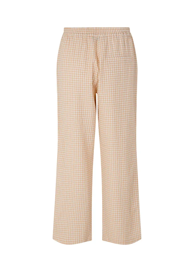 Women RimmeMD Pants Beige Check Modstrm Pants and Leggings Women RimmeMD Pants Beige Check Modstrm Pants and Leggings
