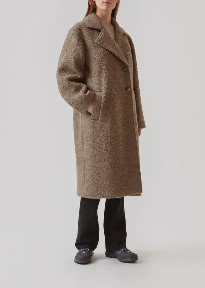 Women SallieMD Coat Espresso Melange Modstrm Coats and Jackets