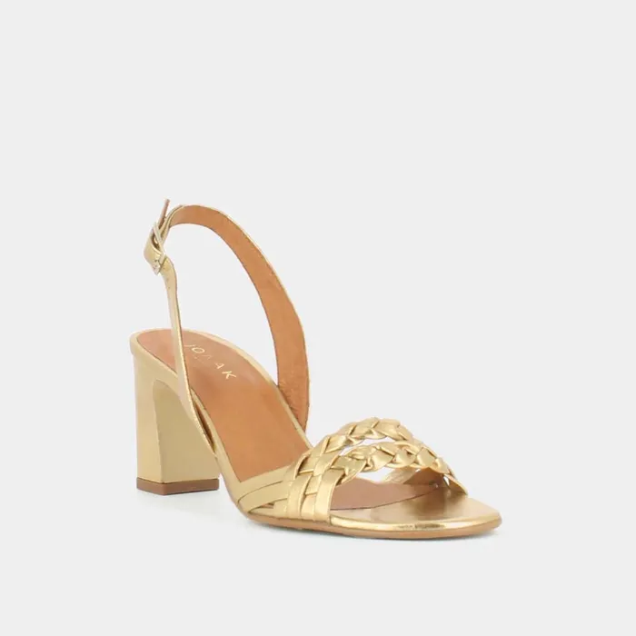Women Sandals Jonak Braided Sandals With Heels
