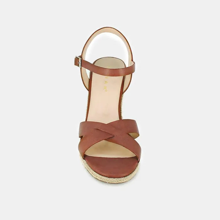 Women Sandals Jonak BrownColoured Leather Sandals