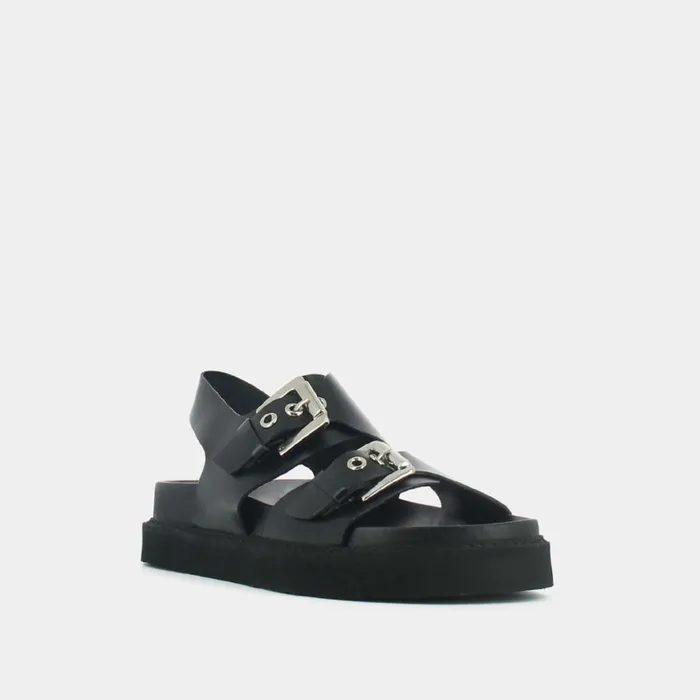 Women Sandals Jonak Double Buckle Sandals