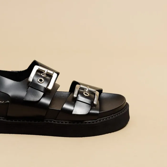 Women Sandals Jonak Double Buckle Sandals