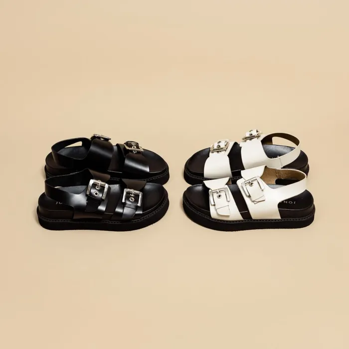 Women Sandals Jonak Double Buckle Sandals