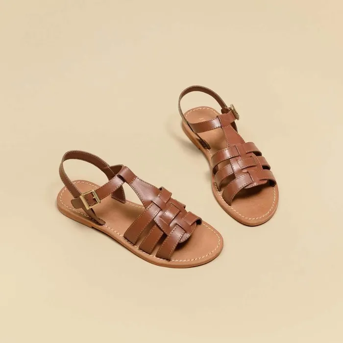 Women Sandals Jonak Flat Braided Sandals