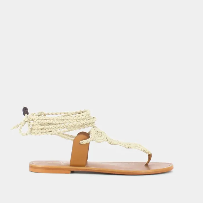 Women Sandals Jonak Flat Sandals With Tie