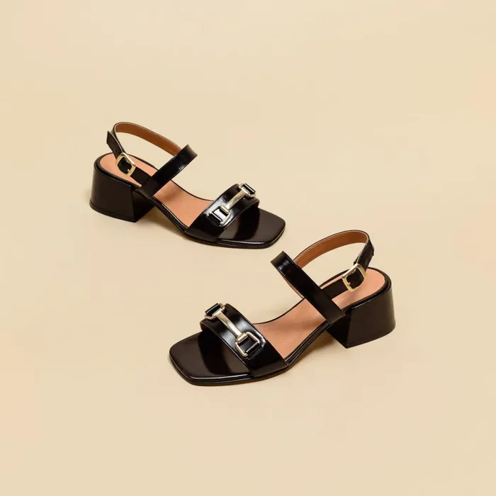 Women Sandals Jonak Heeled Sandals Square Toe And Bit