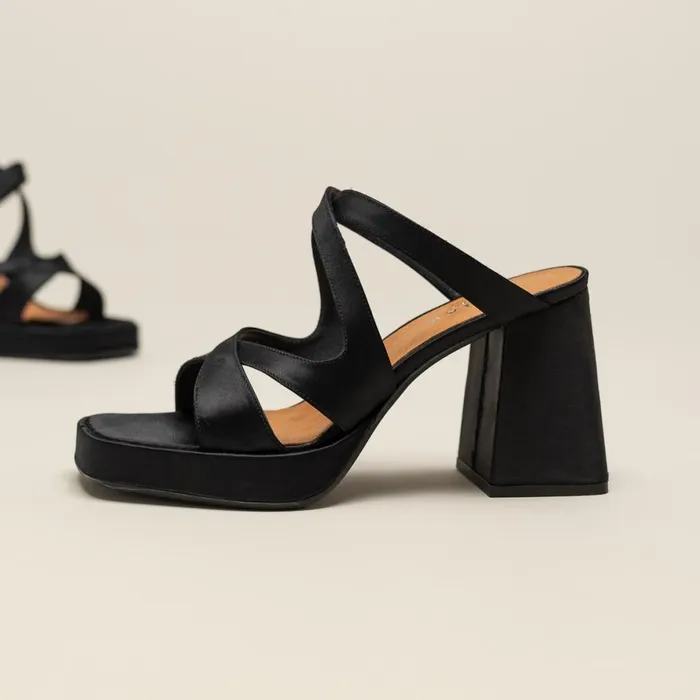 Women Sandals Jonak Heeled Sandals With Square Toe