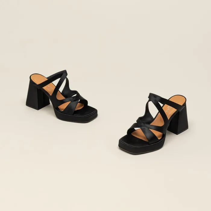 Women Sandals Jonak Heeled Sandals With Square Toe