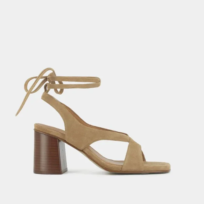 Women Sandals Jonak Heeled Sandals With Straps To Tie