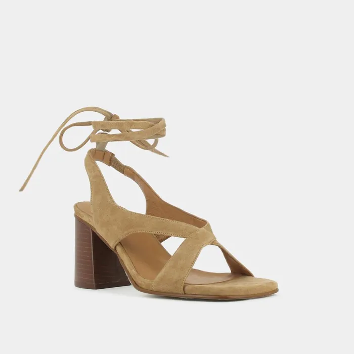 Women Sandals Jonak Heeled Sandals With Straps To Tie