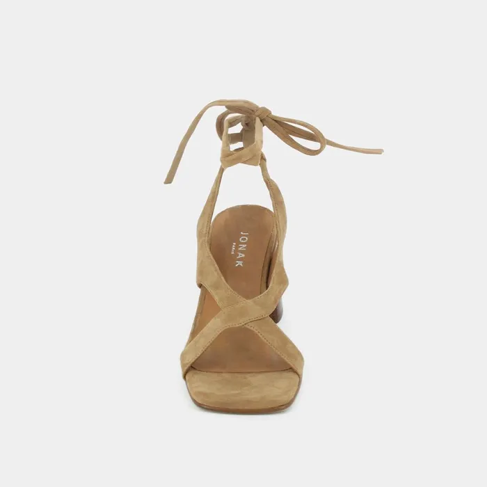 Women Sandals Jonak Heeled Sandals With Straps To Tie