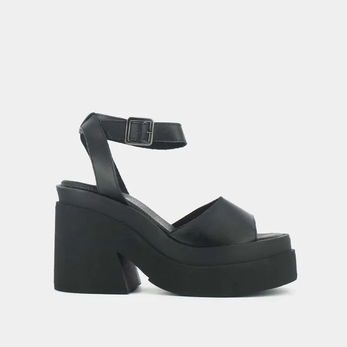 Women Sandals Jonak Mules With Straps And Thick Sole