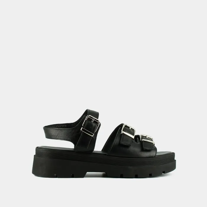 Women Sandals Jonak Platform Sandals With Buckle Straps