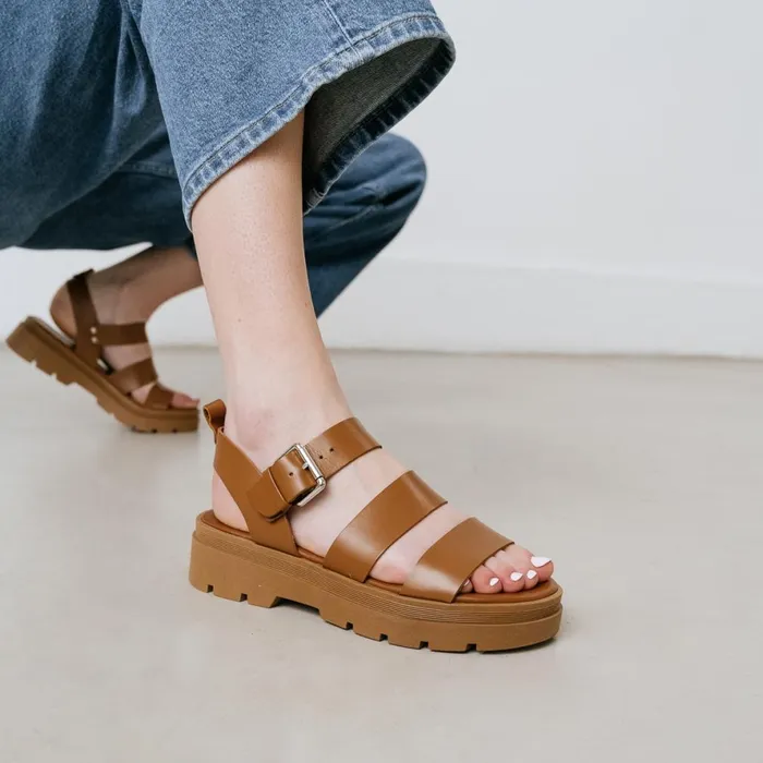 Women Sandals Jonak Platform Sandals With Buckles