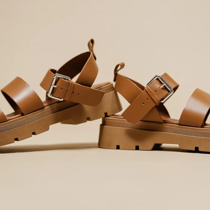 Women Sandals Jonak Platform Sandals With Buckles