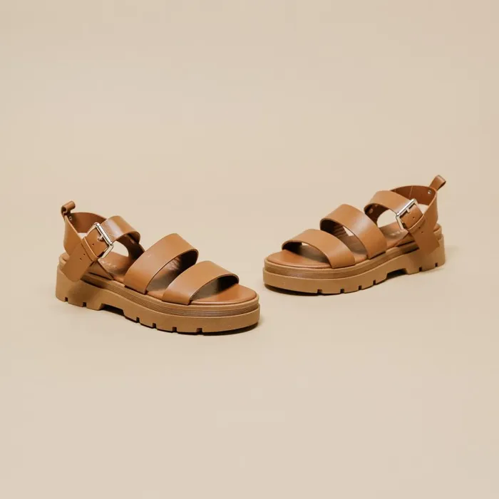 Women Sandals Jonak Platform Sandals With Buckles
