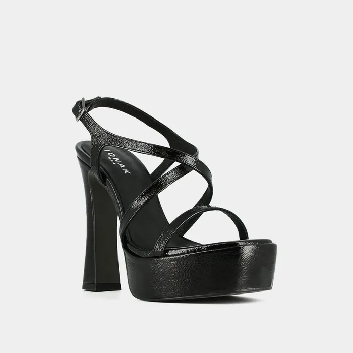 Women Sandals Jonak Platform Sandals With Crossed Straps