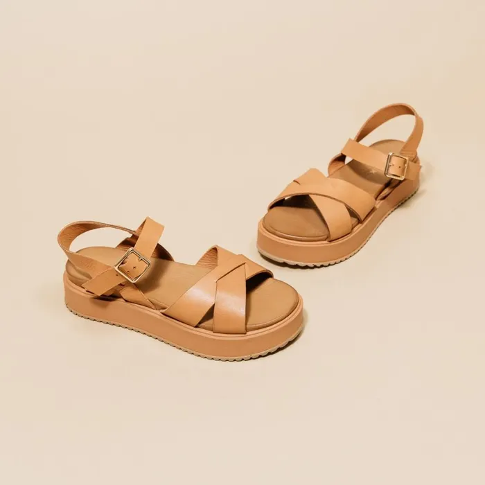 Women Sandals Jonak Platform Sandals With Intertwined Straps