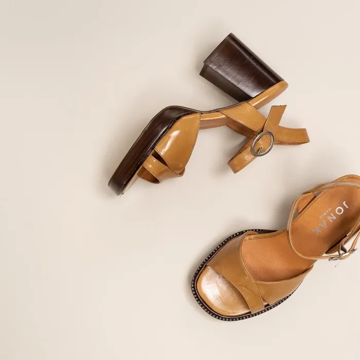 Women Sandals Jonak Sandals With Heels And Cross Strapses